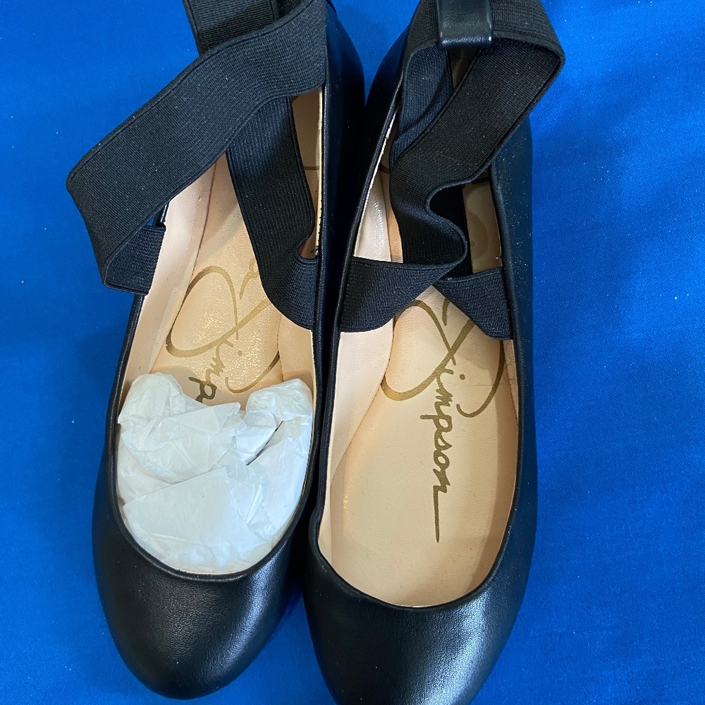 JESSICA SIMPSON Shoes Ballet Flats Women's BLACK 6 New